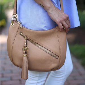 Michael Kors nude cross body bag